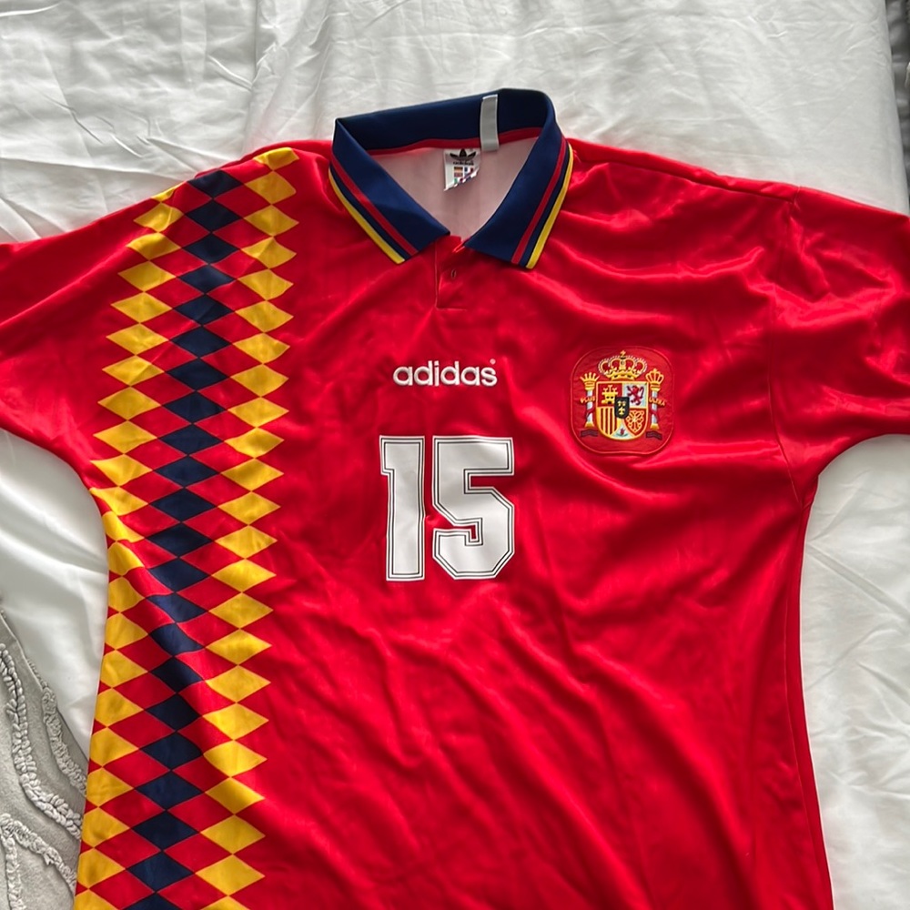 Mens retro Spain Jersey